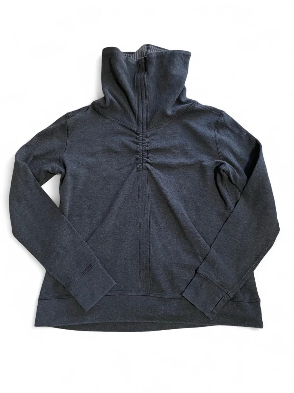 lululemon athletica Black High-Neck Gathered Pullover
